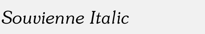 Souvienne Italic